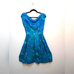 Vintage 1950s Handmade Silk Dress with Jacket